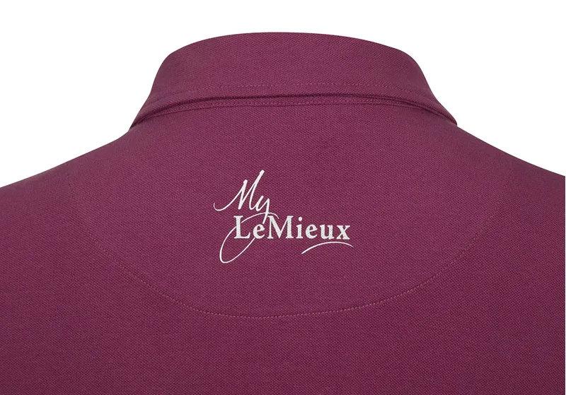 LeMieux Polo Shirt Ladies in Plum-5